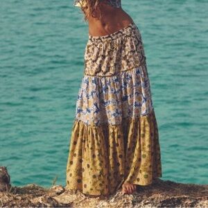 Zara Floral Print Maxi Skirt